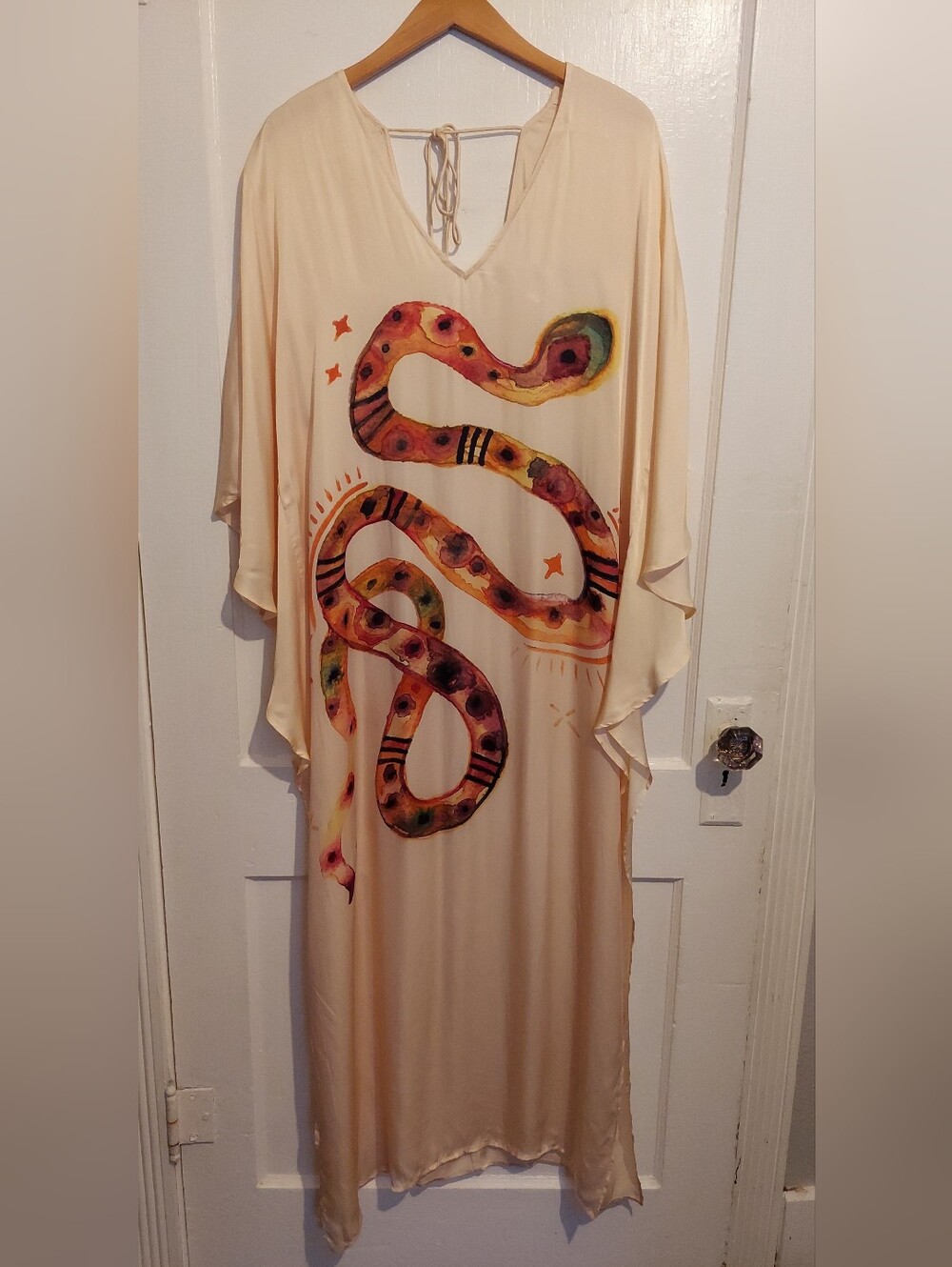 Jen Rossi Galleon Kaftan Dress Womens Medium/Large Daylight Charmer Resort $209